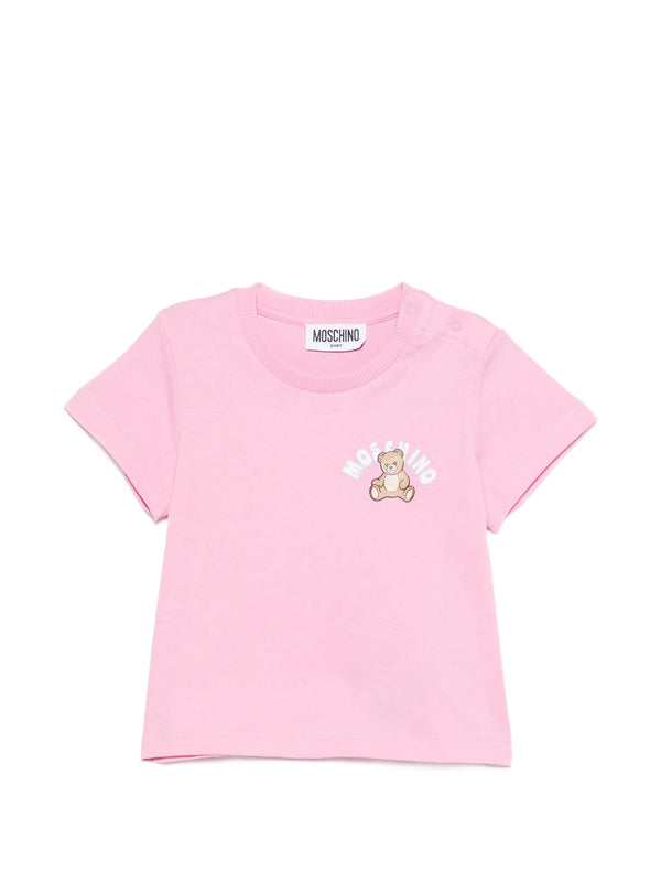 Teddy bear-print T-shirt