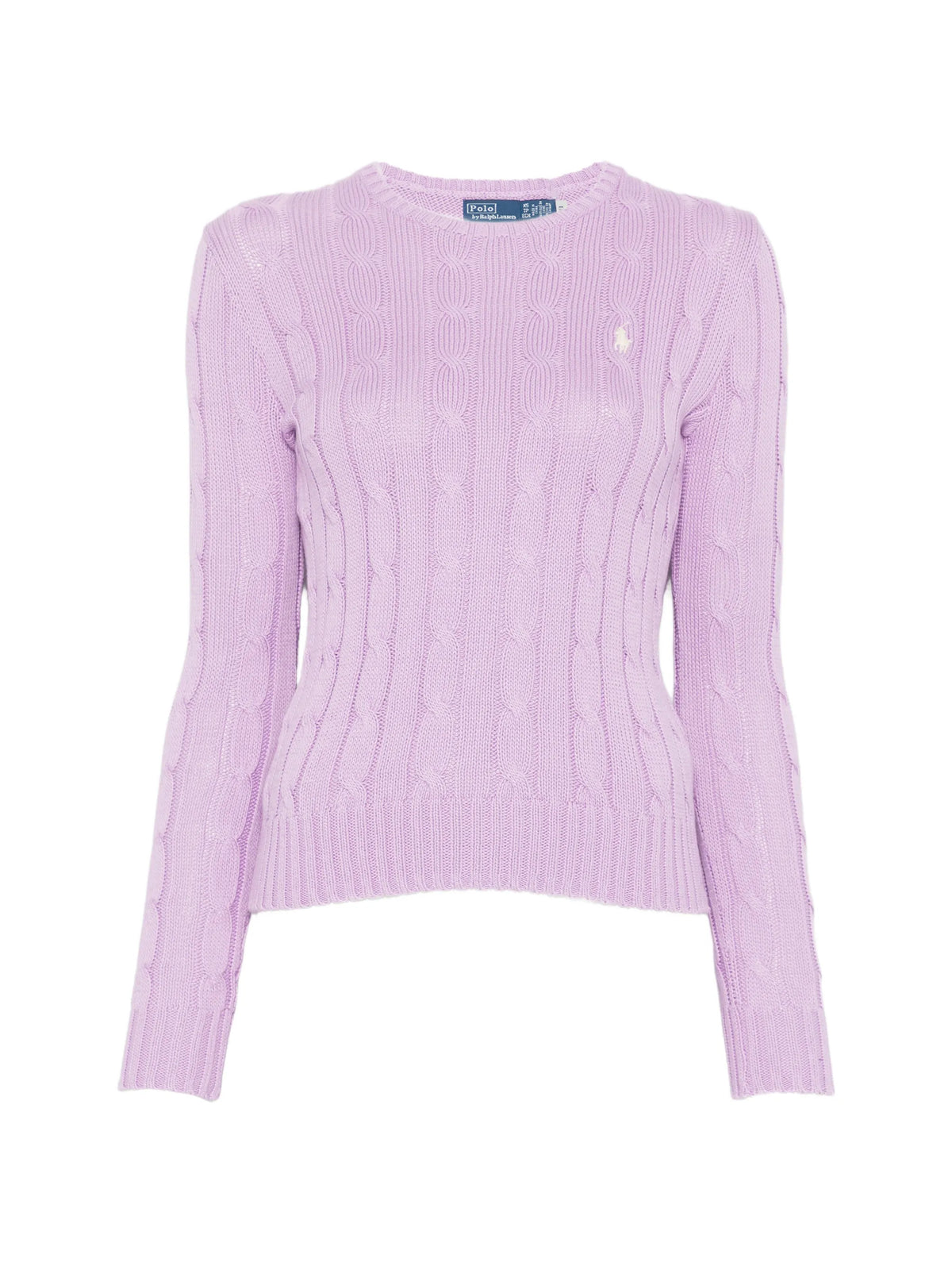 Sweater in cable knit cotton