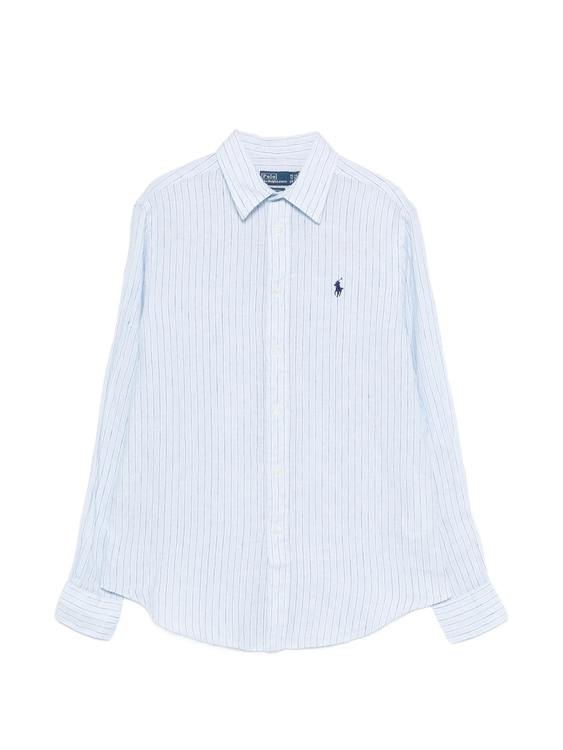 Classic Fit Striped Linen Shirt