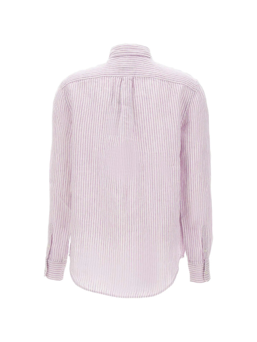 Classic Fit Striped Linen Shirt