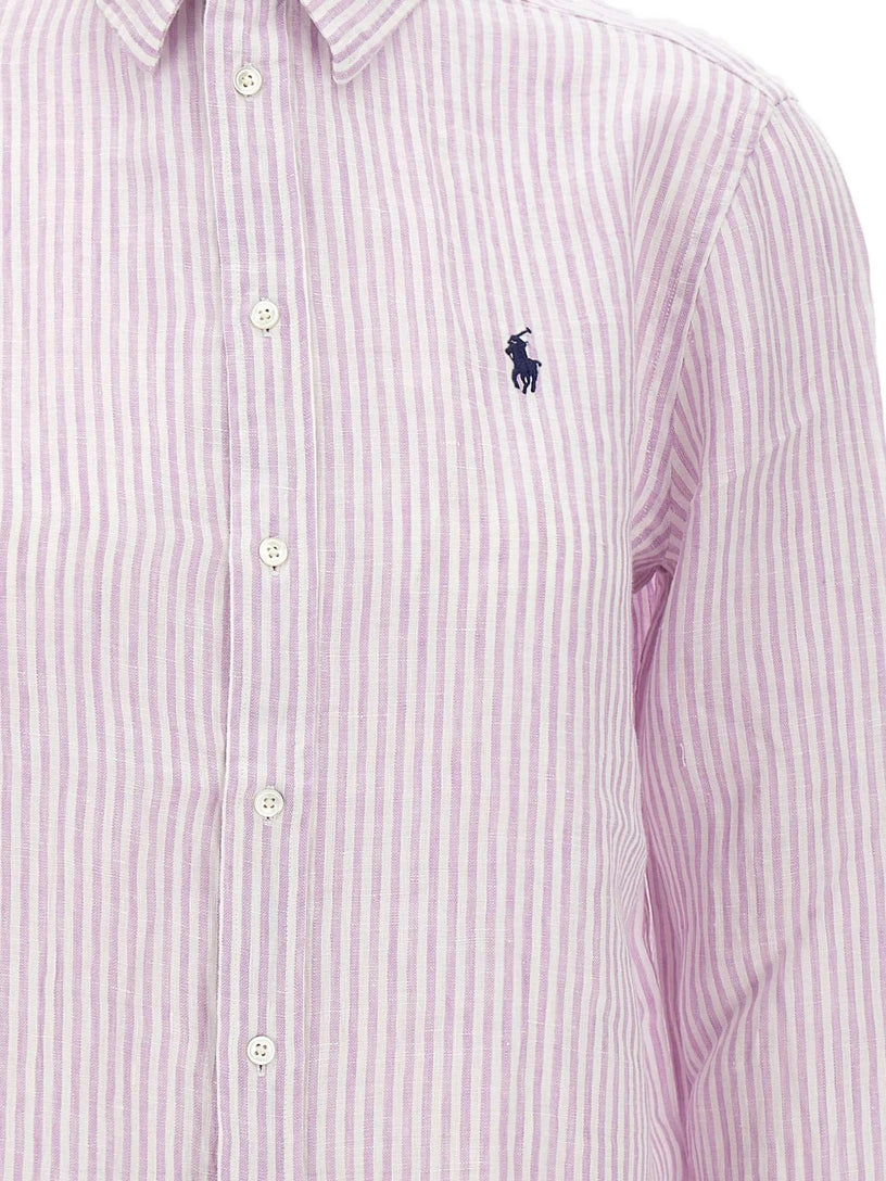 Classic Fit Striped Linen Shirt