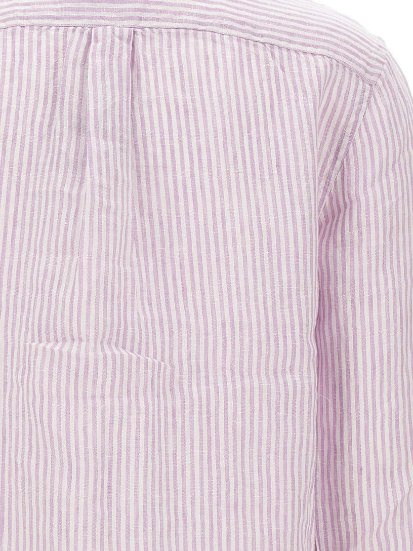 Classic Fit Striped Linen Shirt