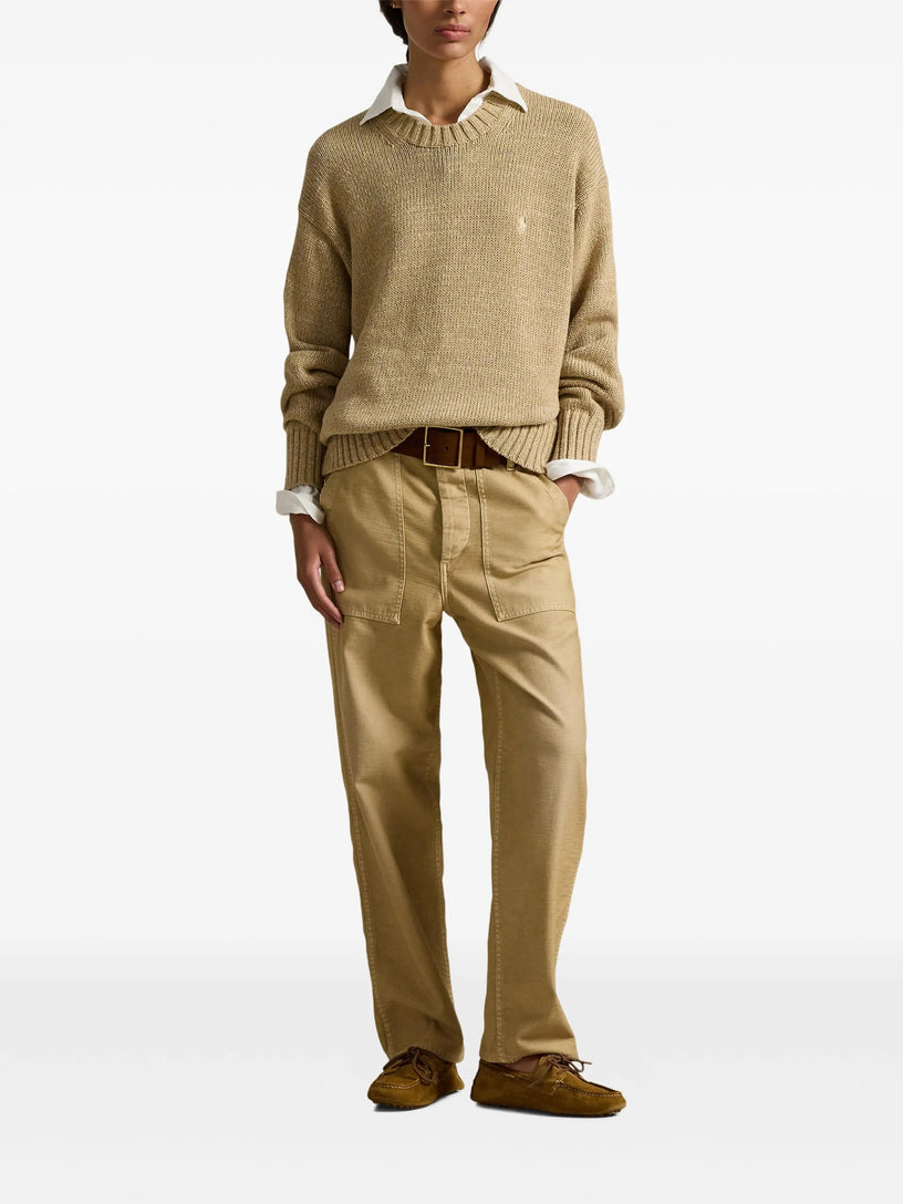 Logo Cotton Crewneck Jumper
