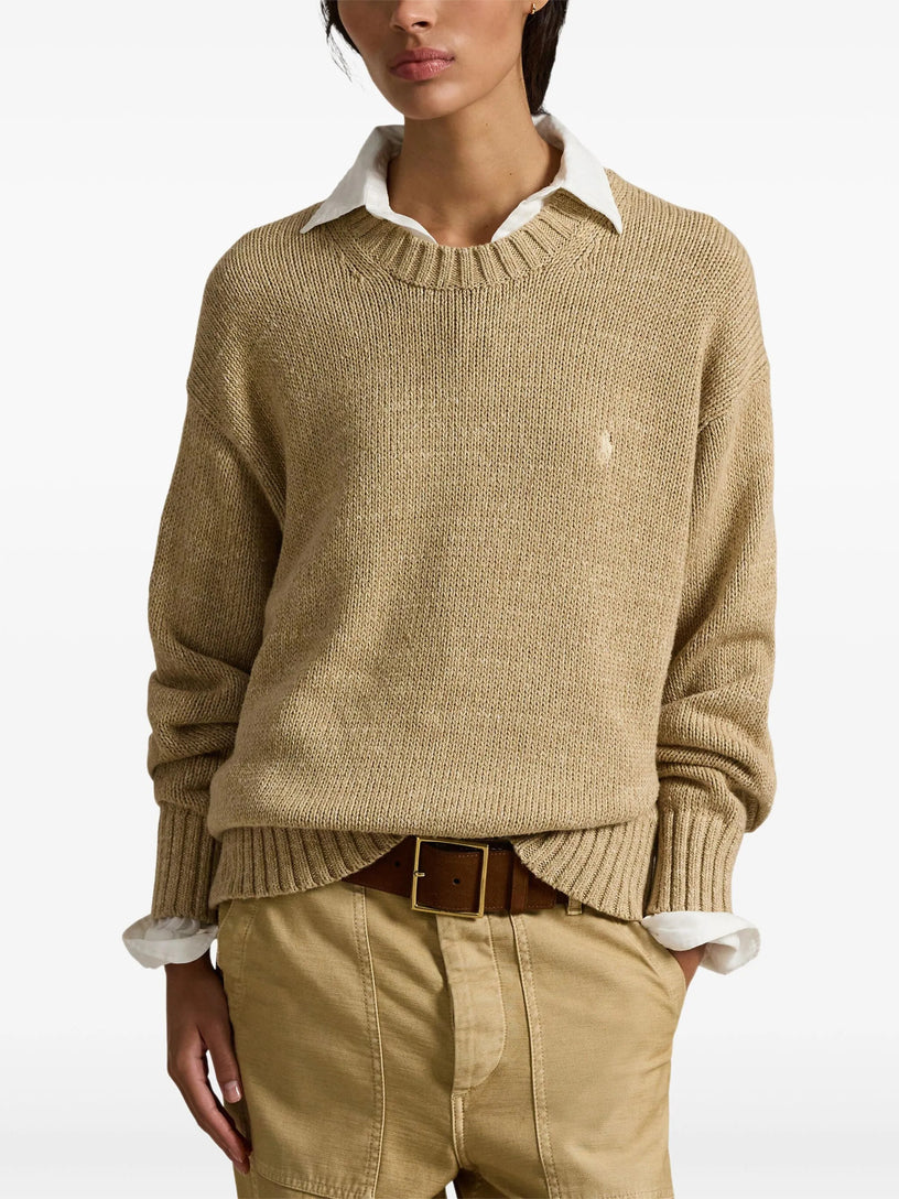 Logo Cotton Crewneck Jumper