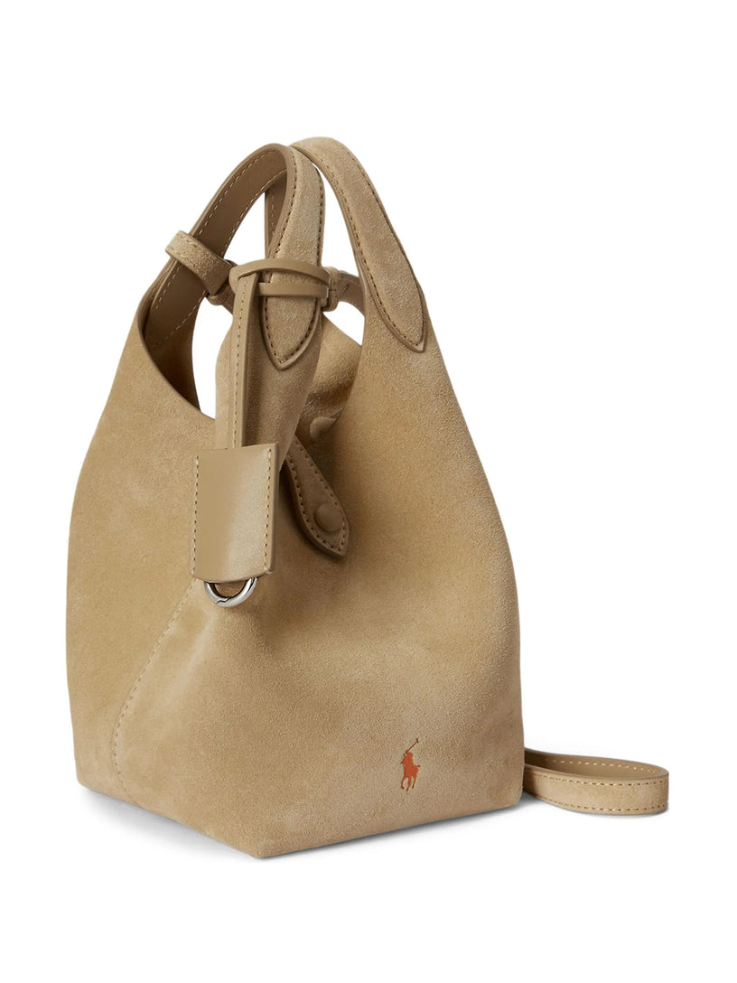 Polo Play small suede tote