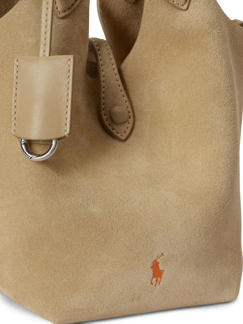 Polo Play small suede tote
