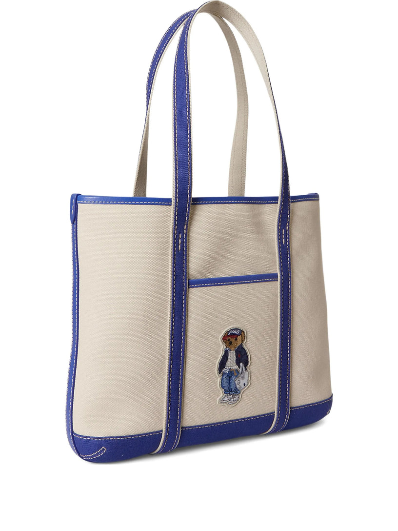 Polo Bear Small Canvas Tote Shopper
