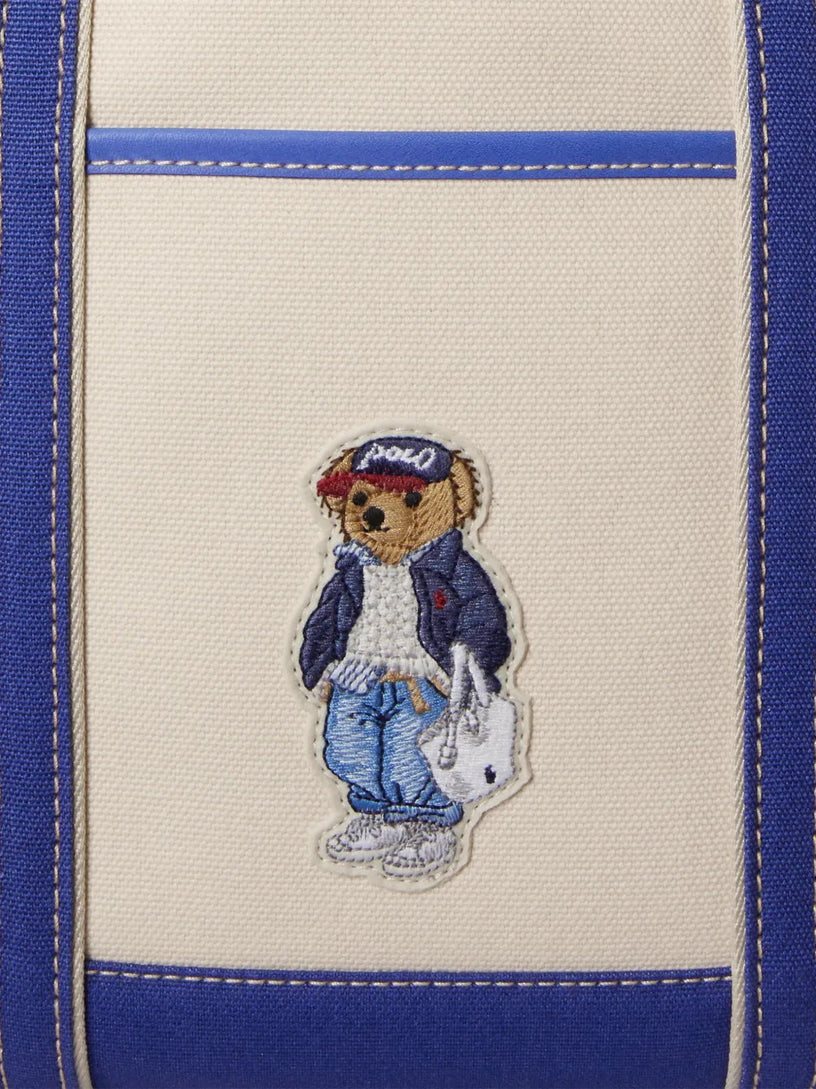 Polo Bear Small Canvas Tote Shopper
