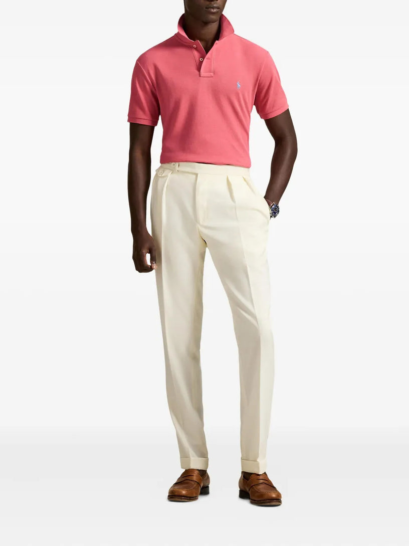 Slim Fit Mesh Polo Shirt