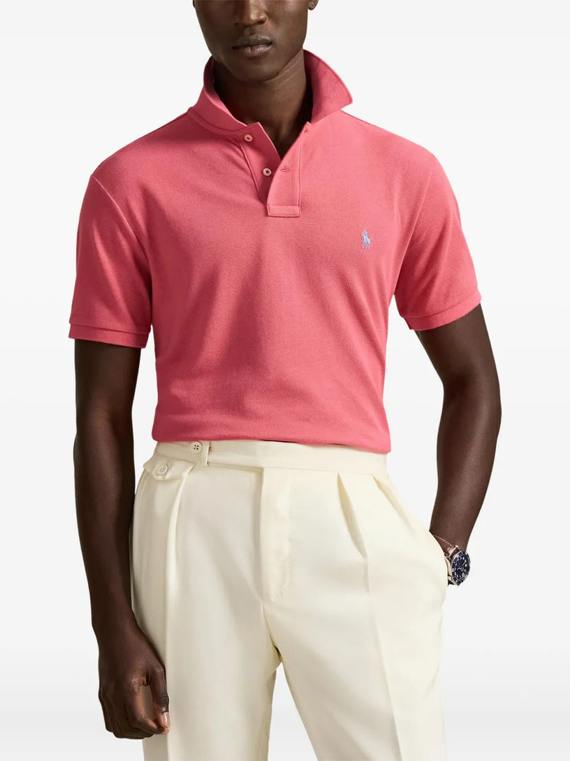 Slim Fit Mesh Polo Shirt