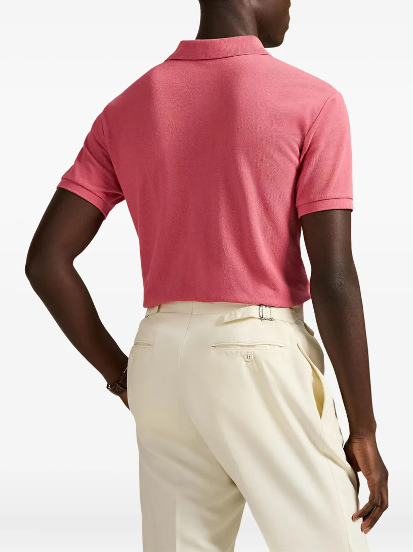 Slim Fit Mesh Polo Shirt
