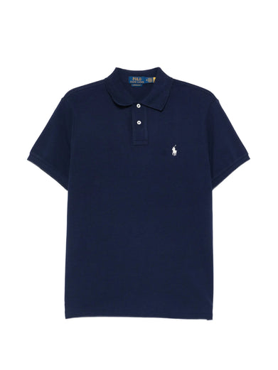Slim Fit Mesh Polo Shirt