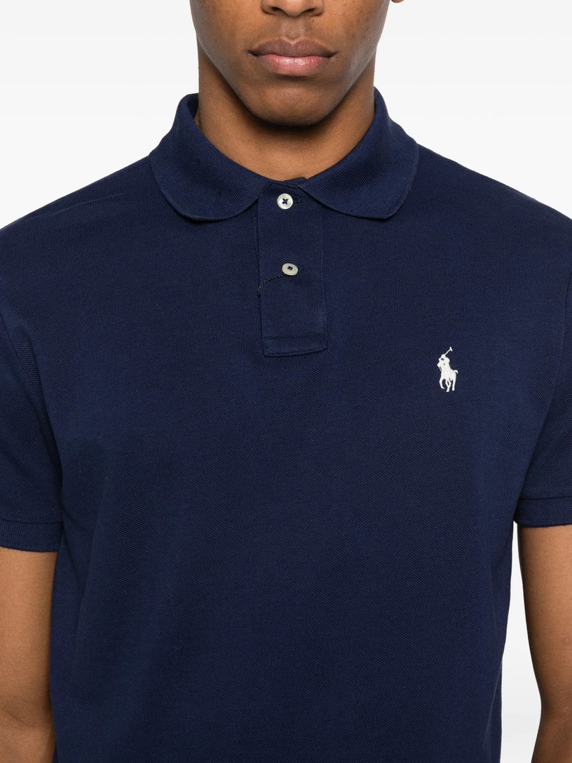 Slim Fit Mesh Polo Shirt
