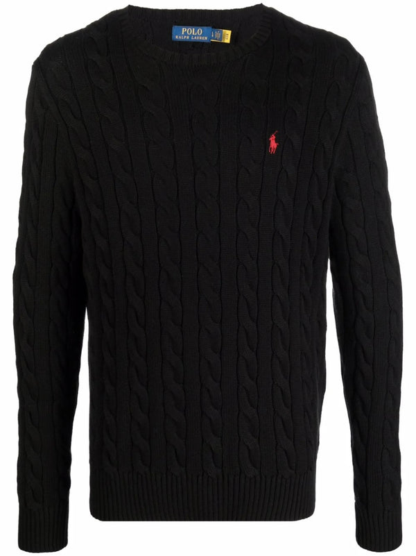 Maglia in cotone a trecce