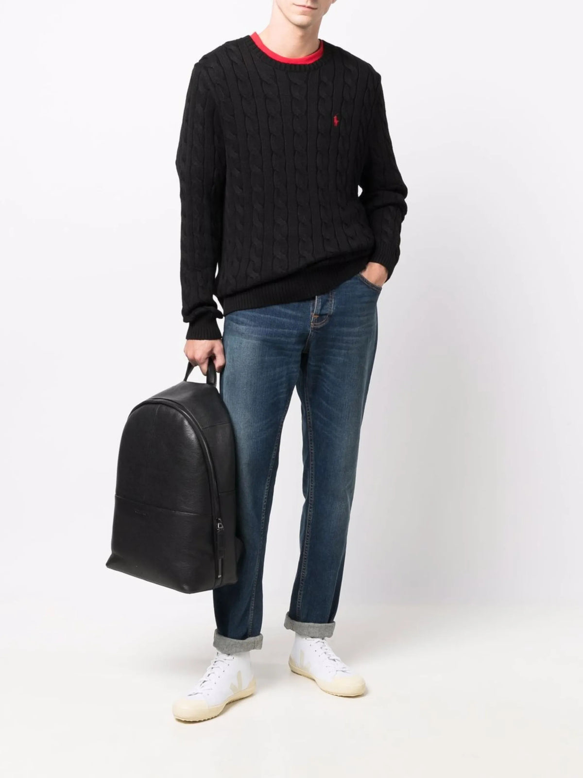 Cable-Knit Cotton Jumper