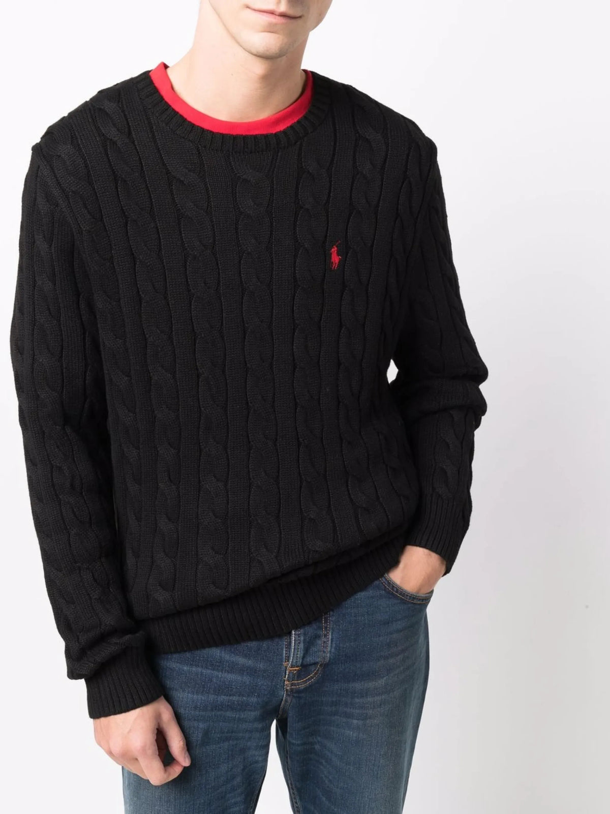Cable-Knit Cotton Jumper
