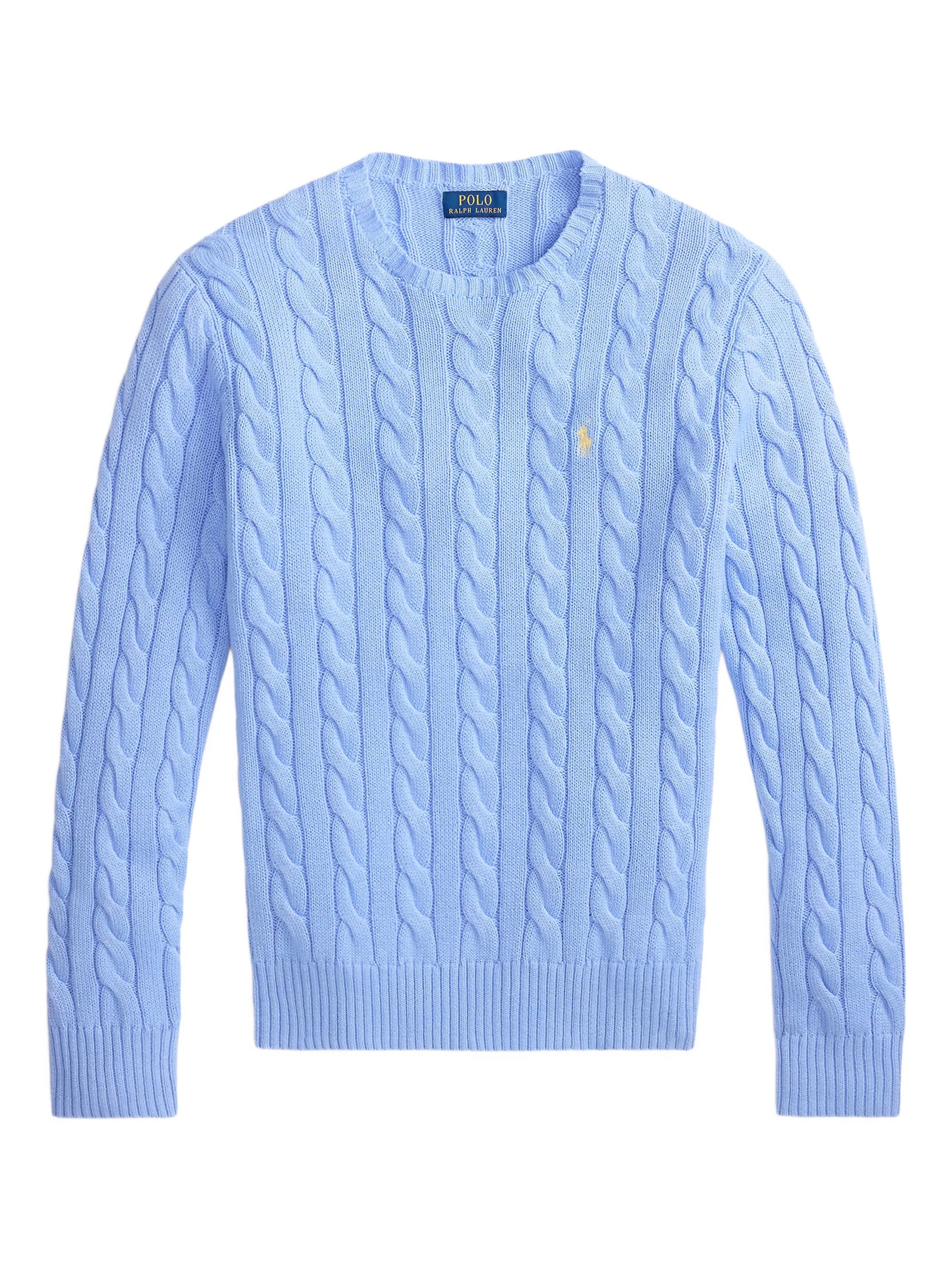 Cable-Knit Cotton Jumper POLO RALPH LAUREN Azzurro | Grifo210