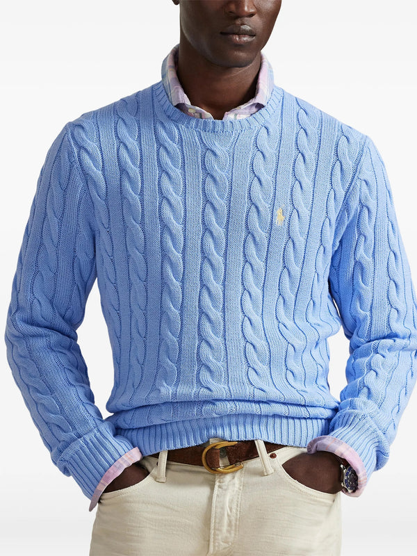 Maglia in cotone a trecce