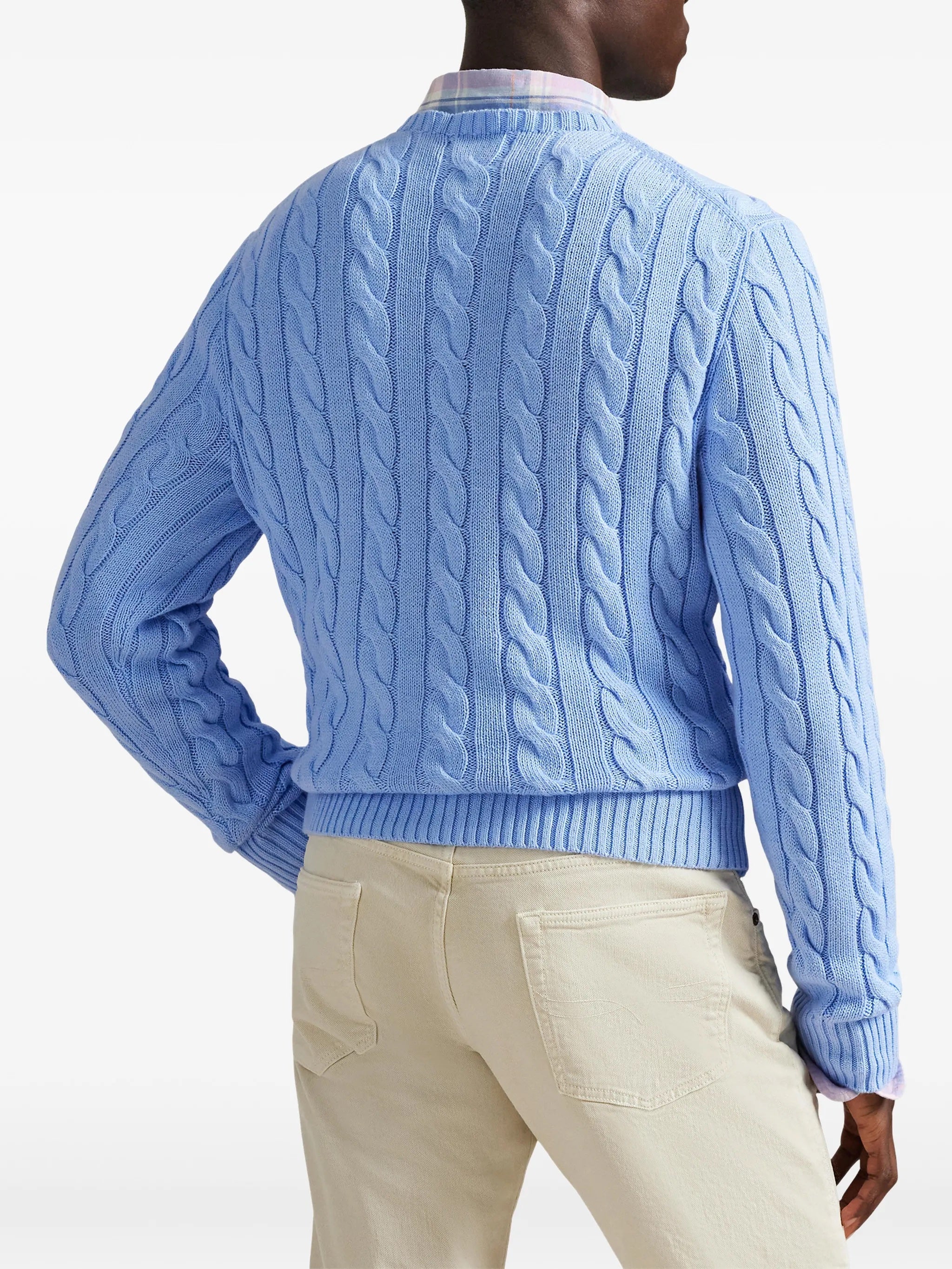 Cable-Knit Cotton Jumper POLO RALPH LAUREN Azzurro | Grifo210