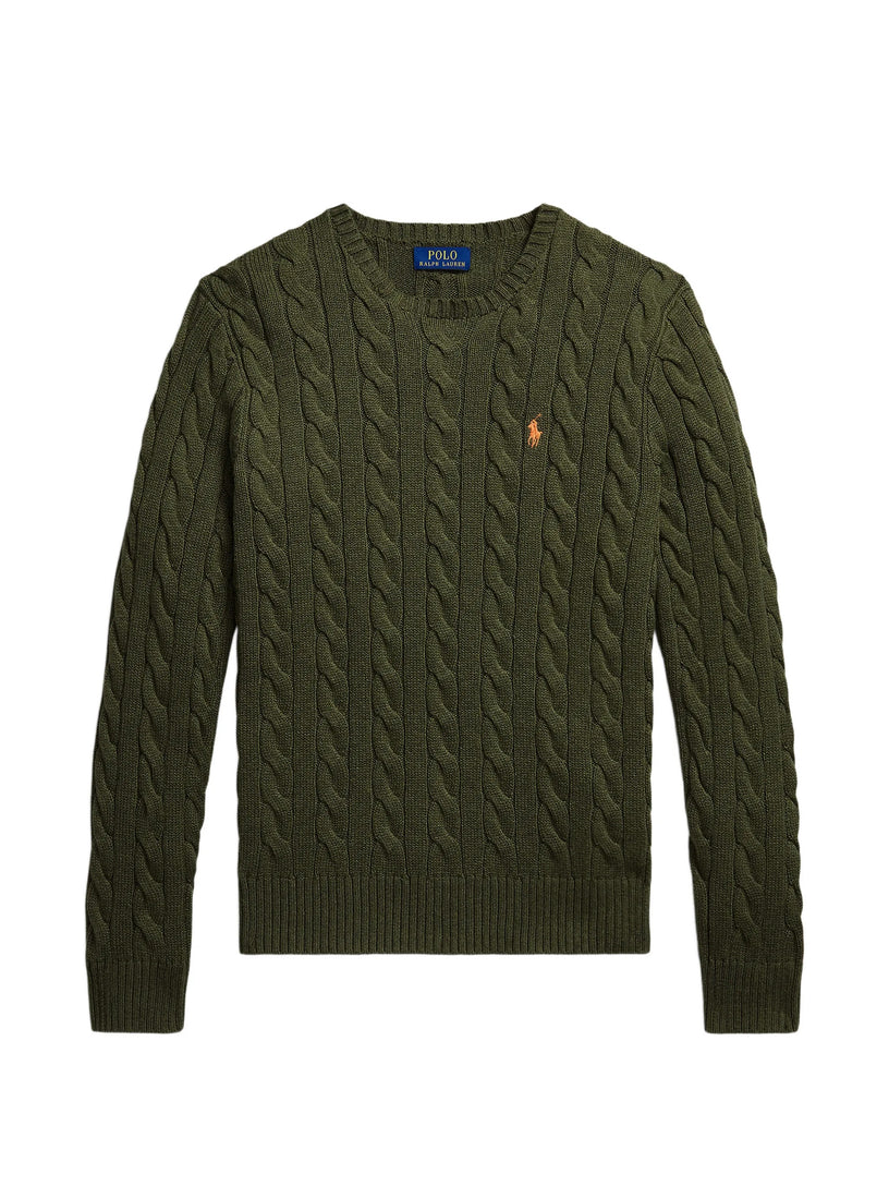 Maglia in cotone a trecce