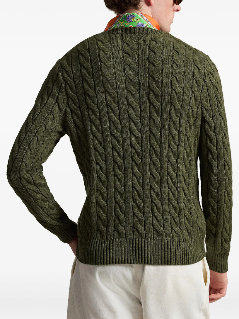 Maglia in cotone a trecce