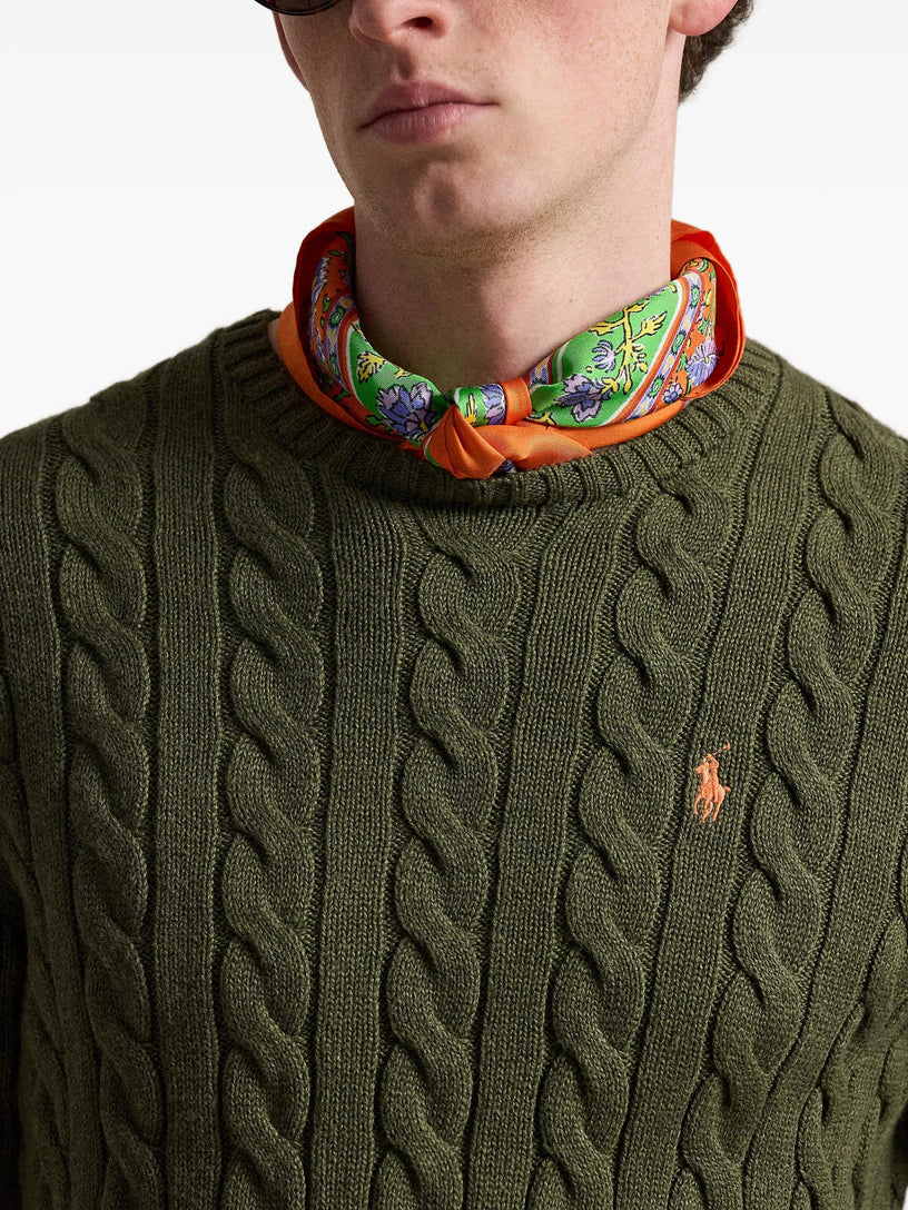 Maglia in cotone a trecce