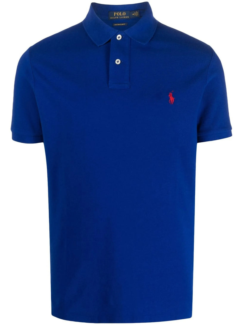 Slim Fit Mesh Polo Shirt