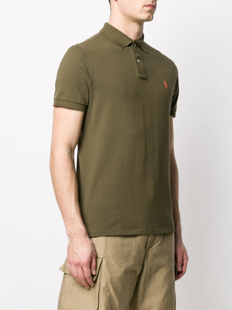 Slim Fit Mesh Polo Shirt