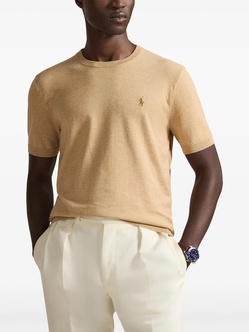 Short-sleeved cotton shirt