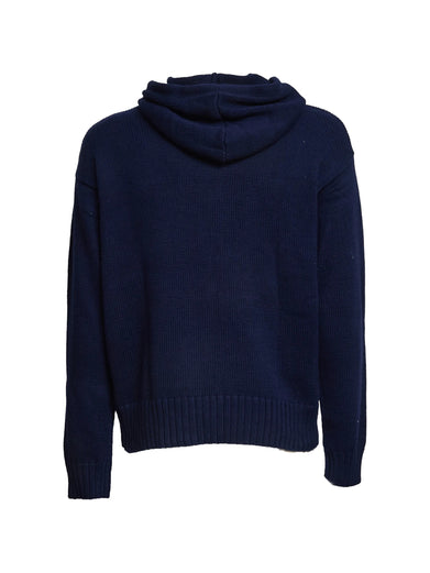 Logo Cotton Hooded Jumper
