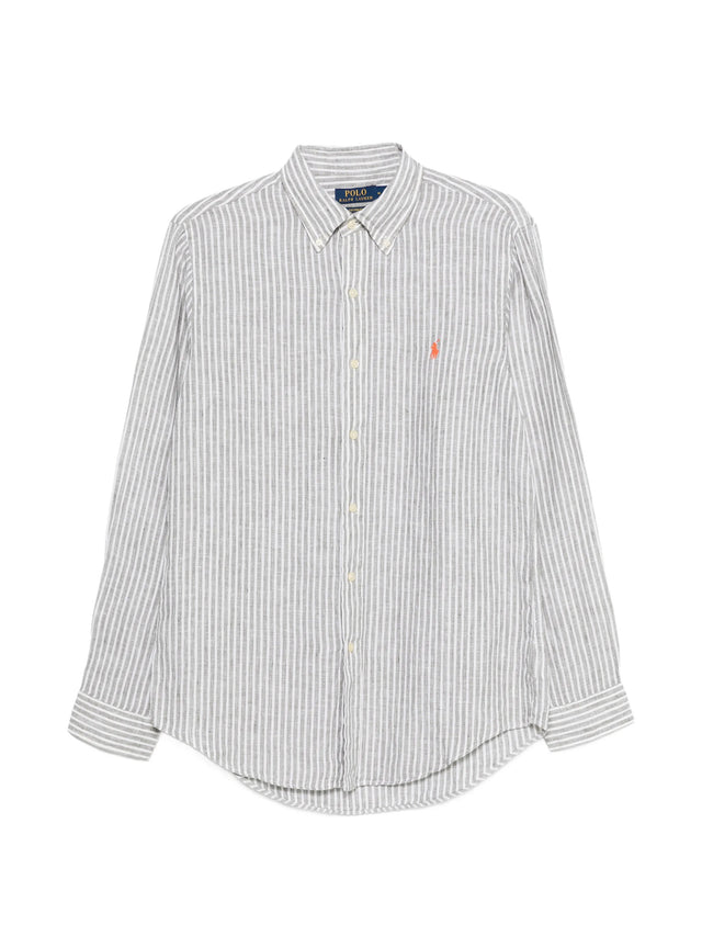 Camicia in lino a righe