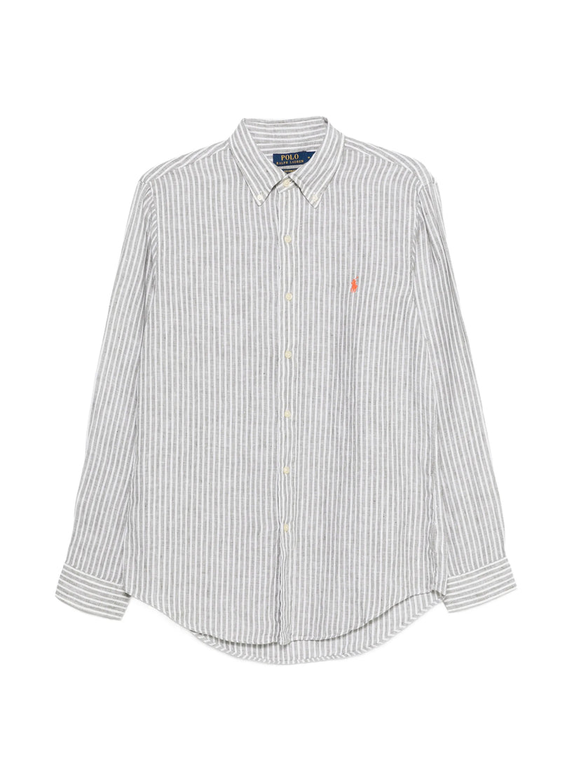 Camicia in lino a righe