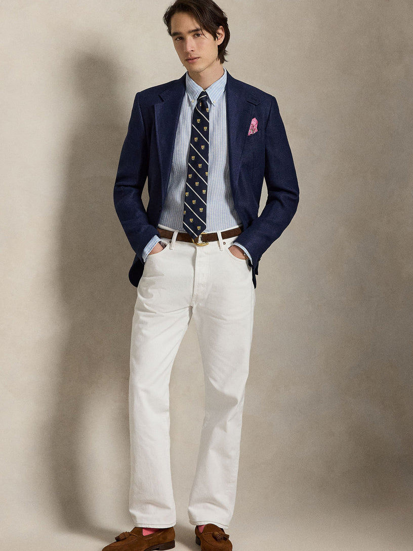 Camicia in lino a righe