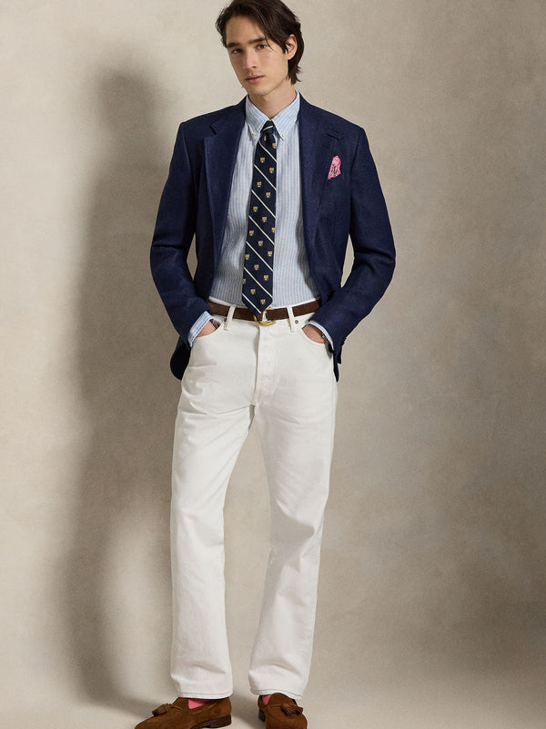 Camicia in lino a righe