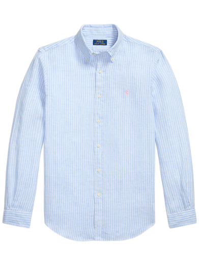 Camicia in lino a righe