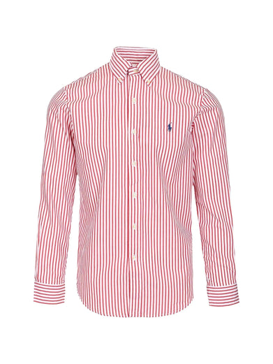 Custom-Fit Striped Poplin Shirt