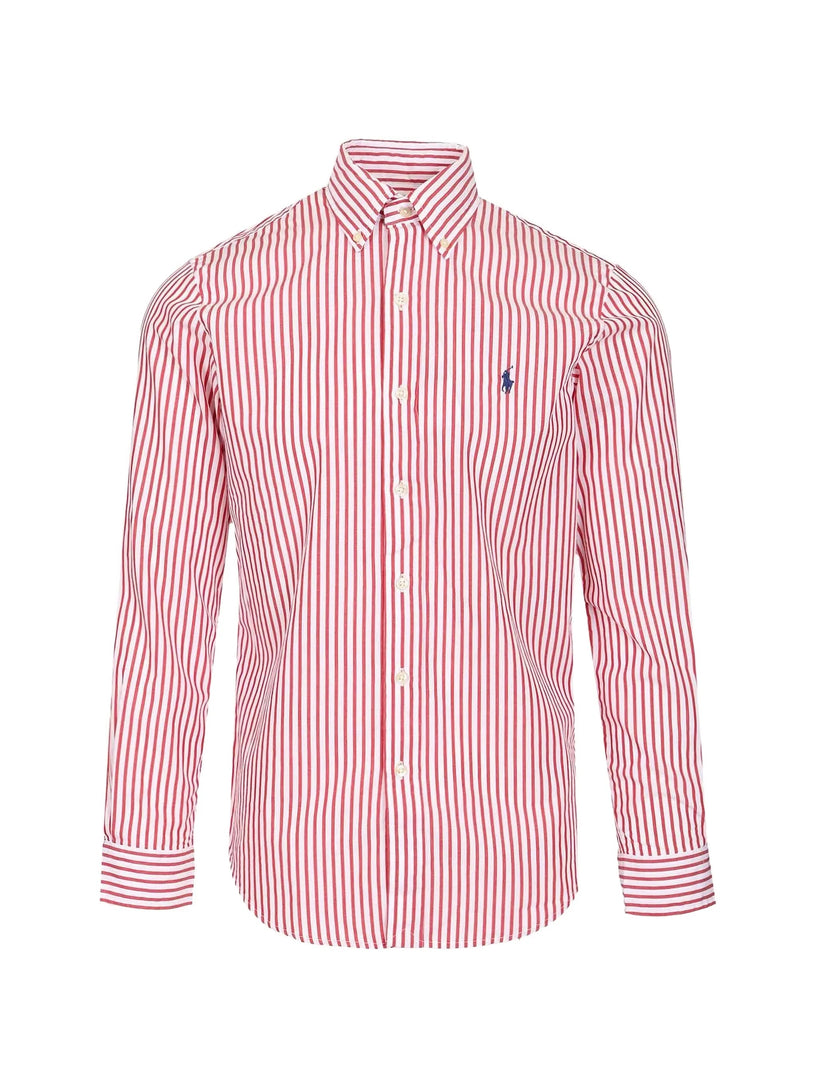 Custom-Fit Striped Poplin Shirt