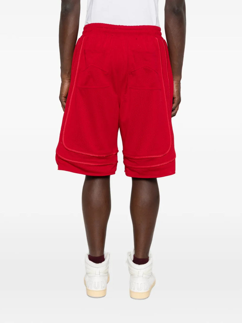 Baggy Mesh Collegiate Logo Shorts