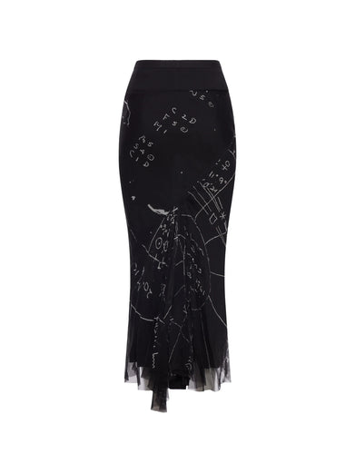 Calf bias skirt