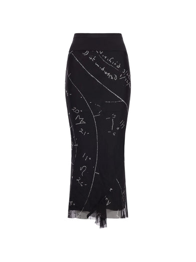 Calf bias skirt