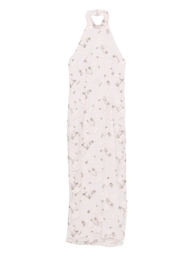 Halter-neck maxi dress