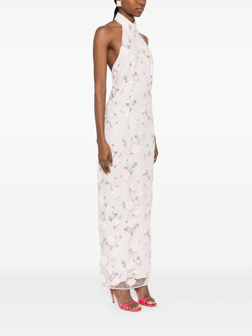 Halter-neck maxi dress