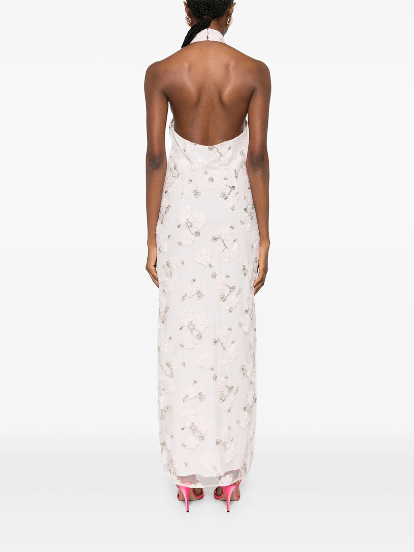 Halter-neck maxi dress
