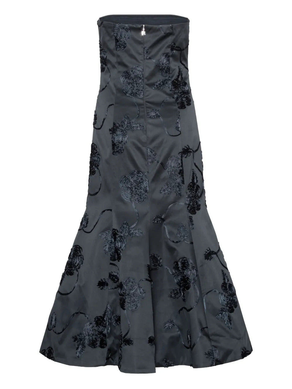 3d flower midi dress