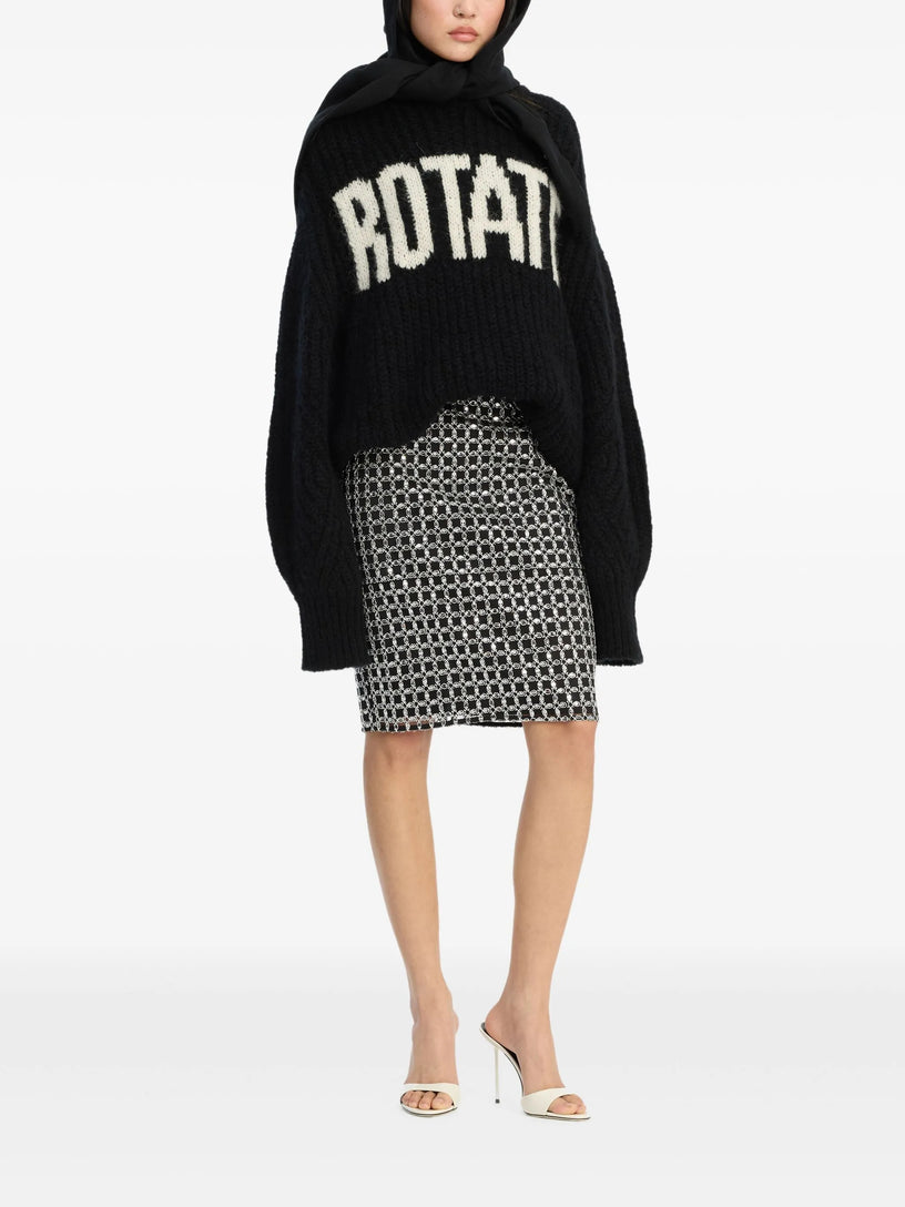Knitted logo sweater