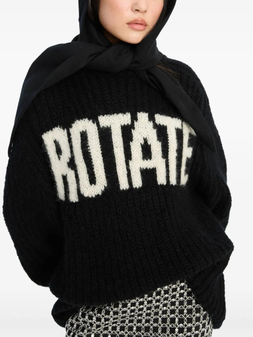 Knitted logo sweater