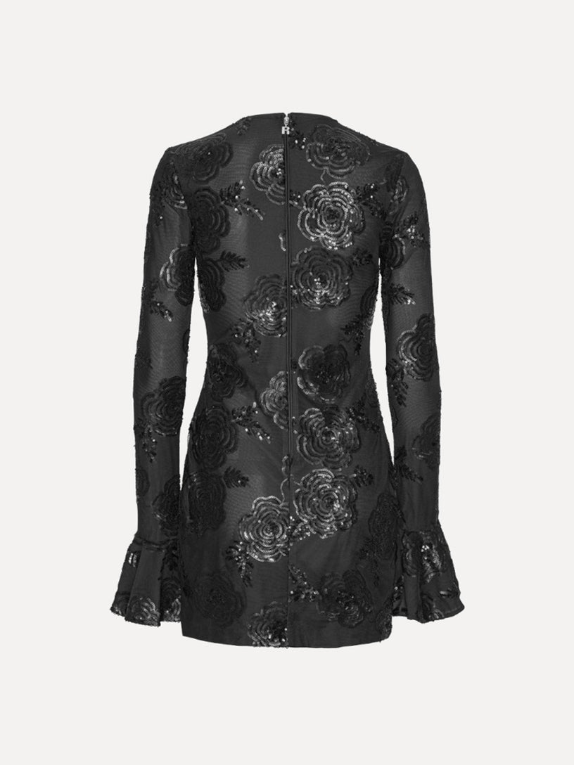 Sequins Ls Mini Dress