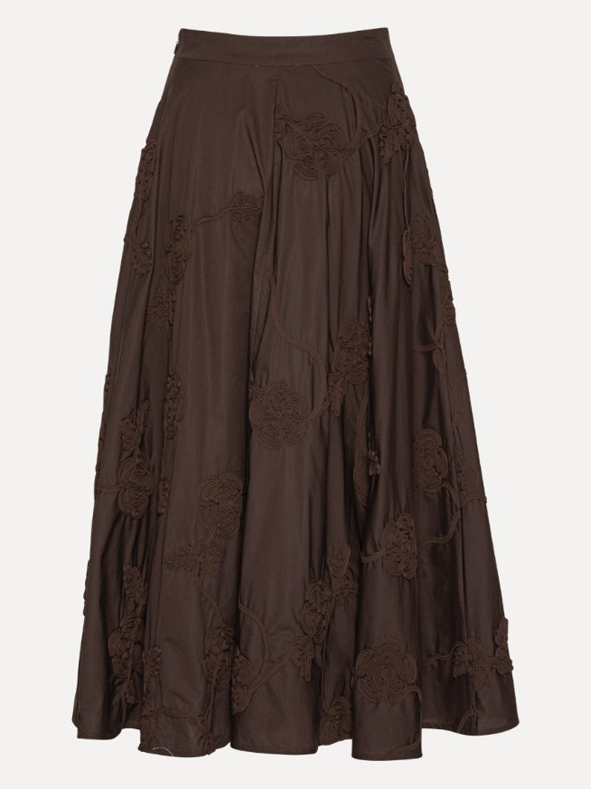 Flower midi skirt