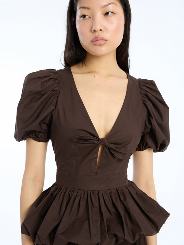Puff Sleeve Bubble Top