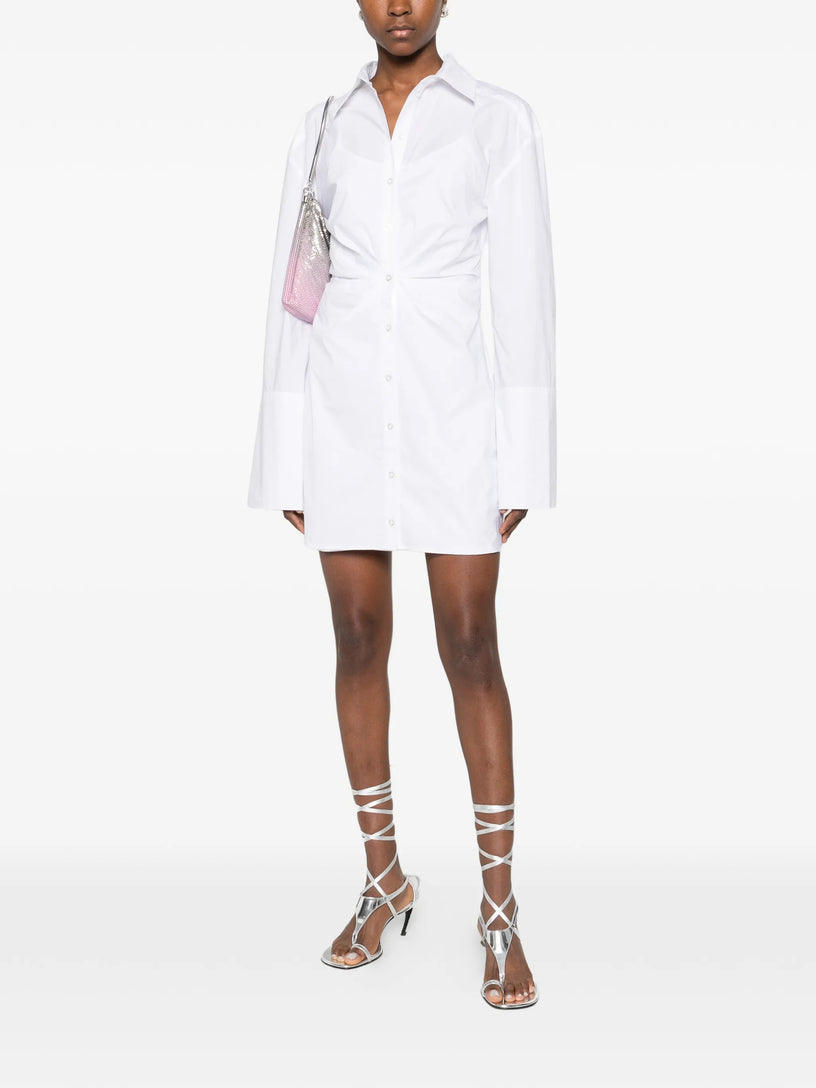 knotted shirt dress